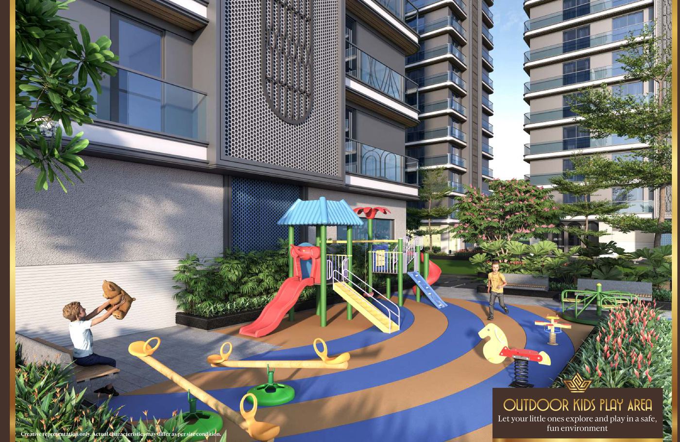 Outdoor children's play area